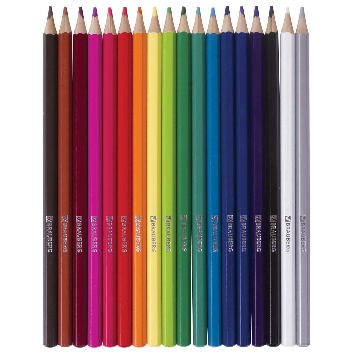 Карандаши цветные Brauberg акварельные художественные для рисования набор 18 цветов - фото 15