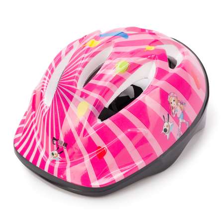 Набор SXRide ролики шлем и защита YXSKB01 розовые размер S 31-34
