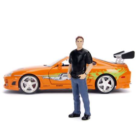 Машина Jada Fast and Furious 1:24Toyota Supra 1995 +фигурка Брайна О Коннера 30738