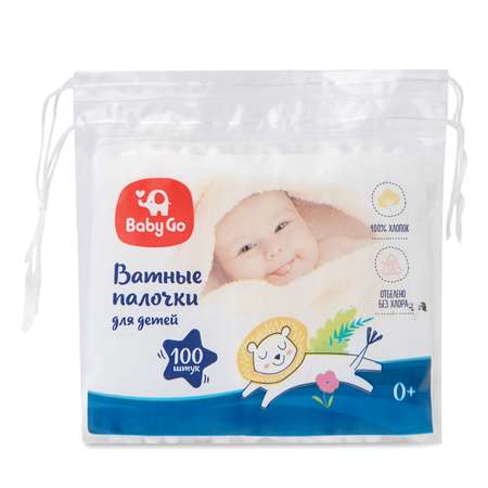 Палочки ватные BabyGo 100шт 9724