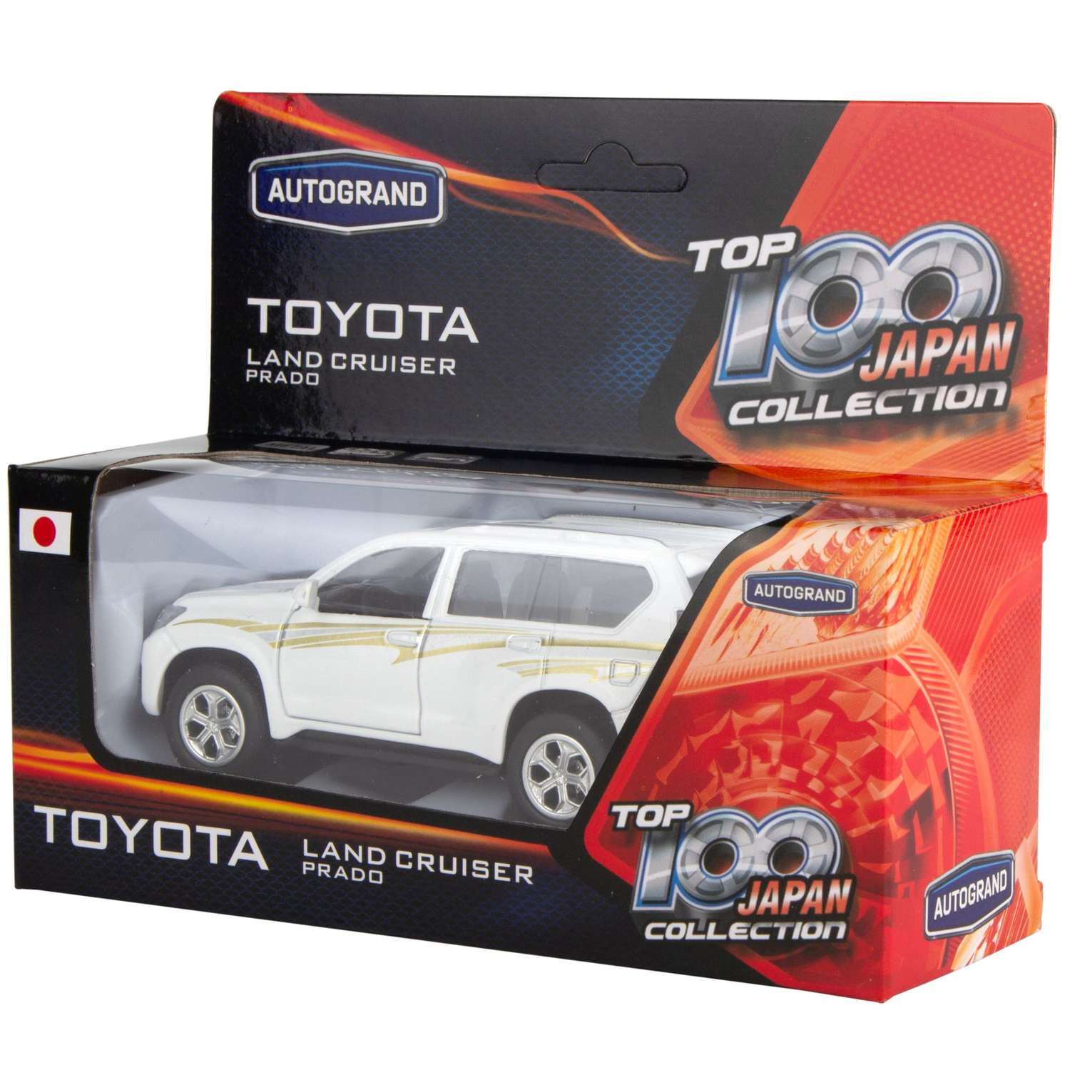 Машинка AUTOGRAND Toyota LAND CRUISER PRADO металлическая с инерционным механизмом 12 см 78240 - фото 3