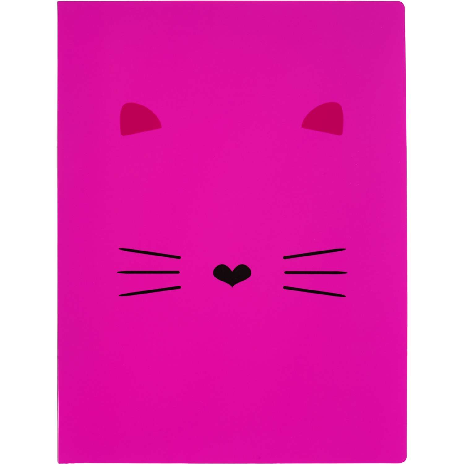 Скоросшиватель пластиковый №1 School Kitty розовая - фото 1