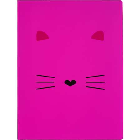 Скоросшиватель пластиковый №1 School Kitty розовая