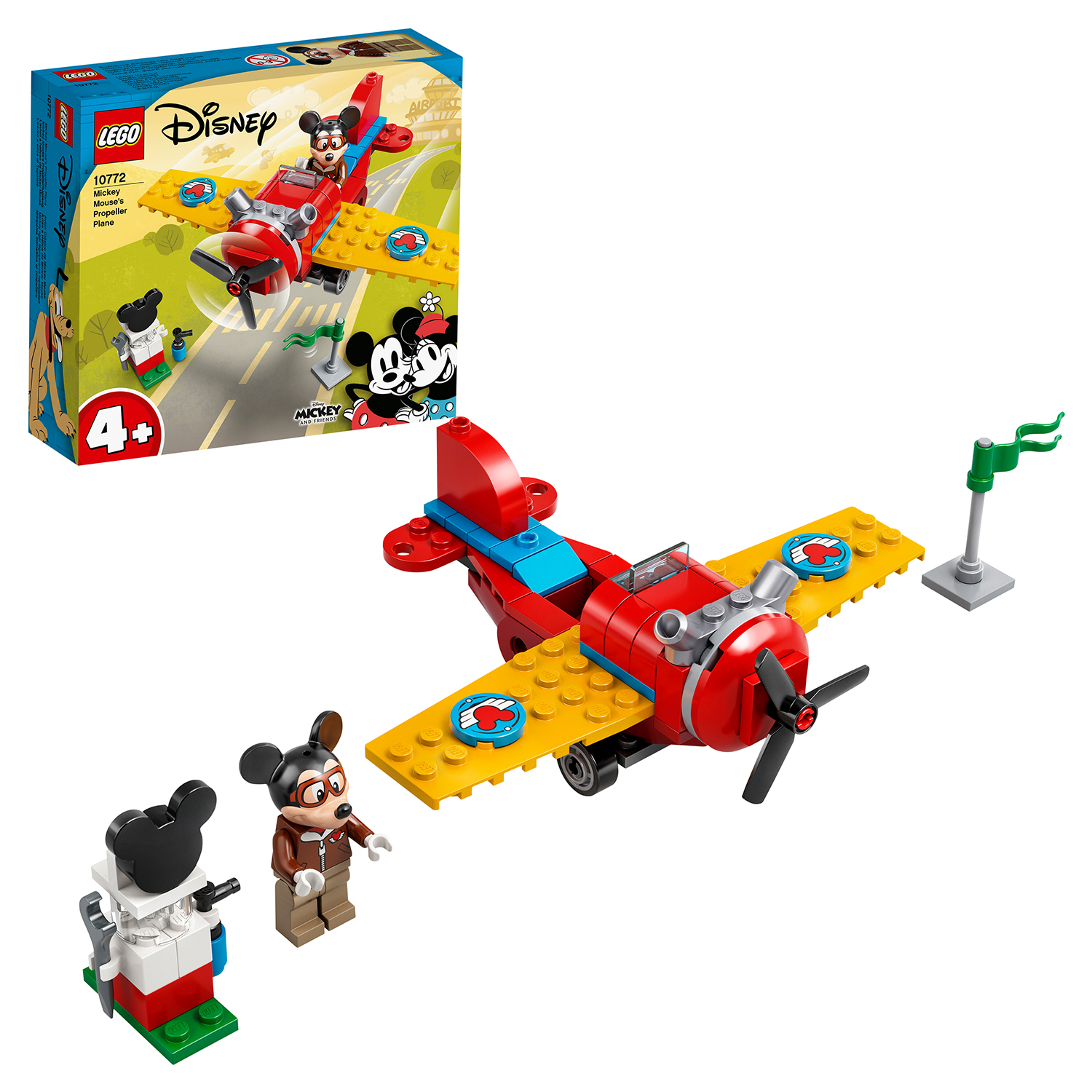 Конструктор LEGO Mickey and Friends Винтовой самолёт Микки блочный - фото 1