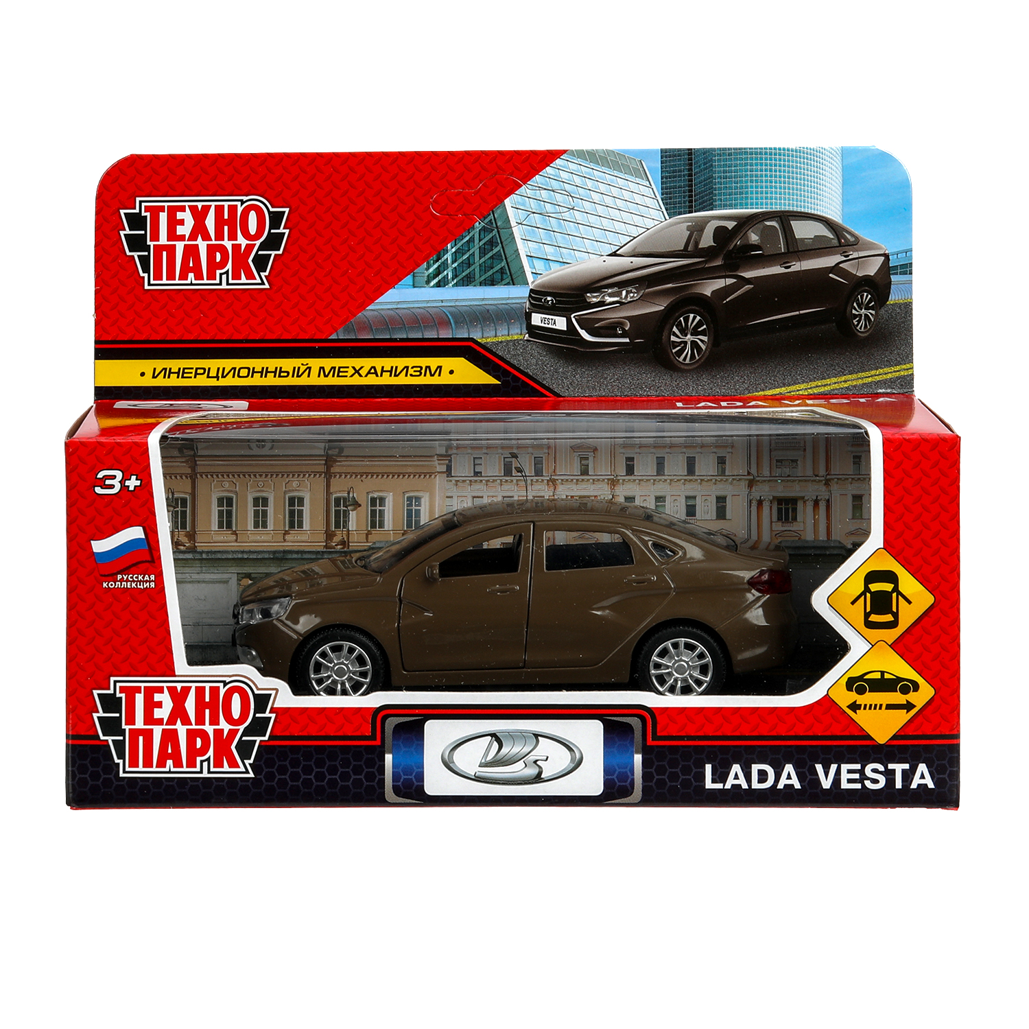 Автомобиль Технопарк LADA Lada Vesta коричневый 392067 - фото 2