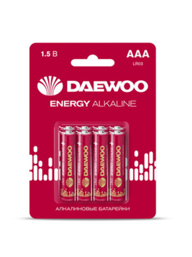 Батарейки алкалиновые DAEWOO Energy Alkaline ААА LR03 Мизинчиковые 8 шт LR03EA-8B - фото 5