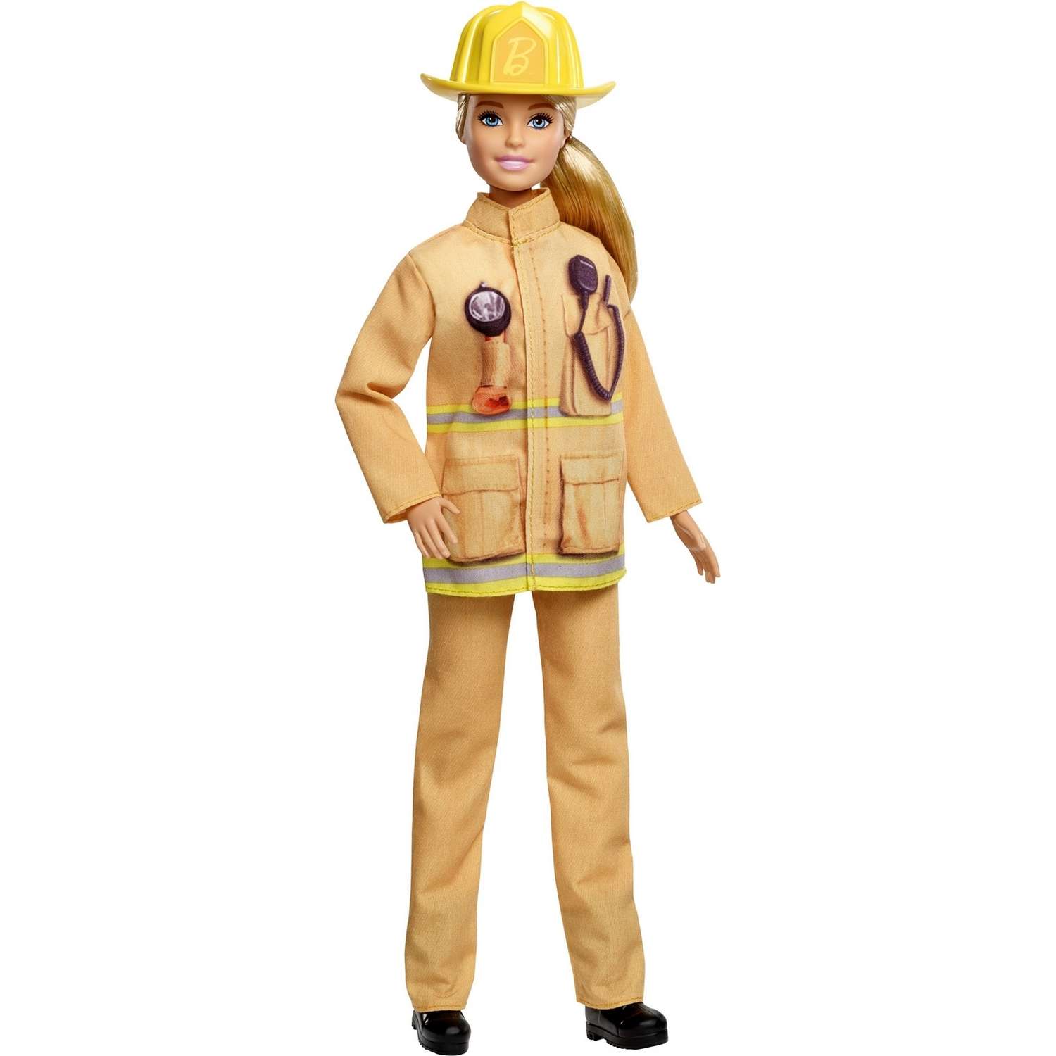 Кукла Barbie к 60летию Кем быть Пожарный GFX29 GFX23 - фото 1