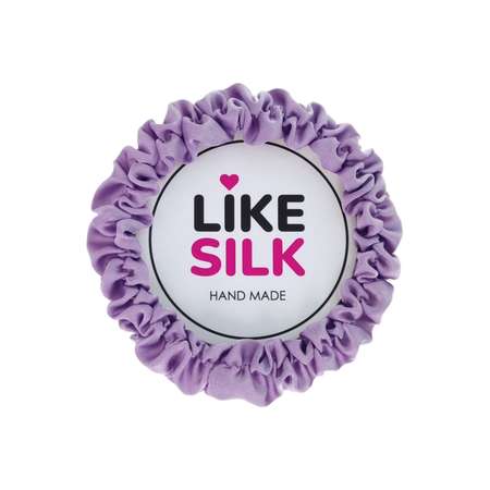 Резинка для волос LIKE SILK №1 шёлк ARMANI сиреневый