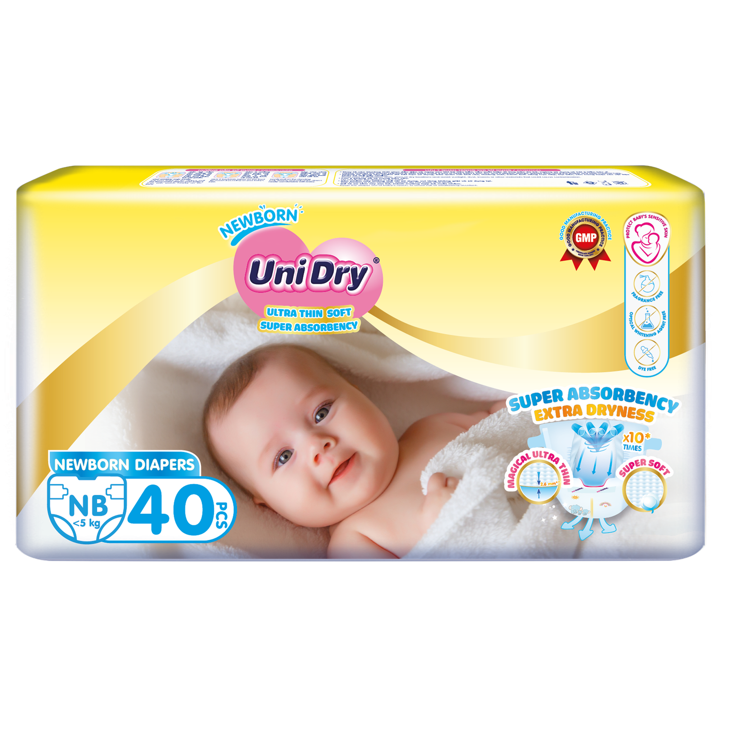 Подгузники UniDry ультратонкие для новорожденных Newborn Ultra Thin 0-5 кг - фото 9