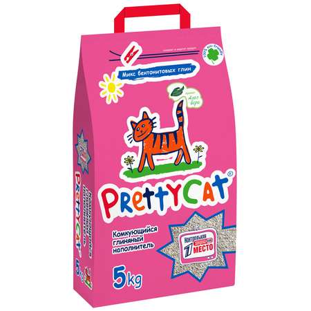 Наполнитель для кошек PrettyCat Euro Mix комкующийся Алоэ 5кг