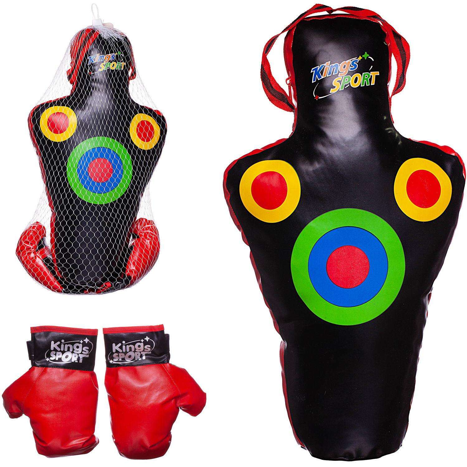 Боксерский набор Junfa груша с мишенями и перчатки - фото 2