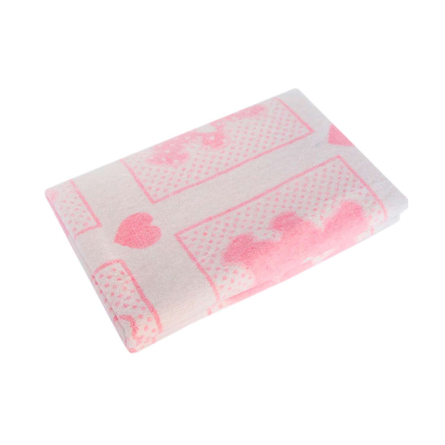 Одеяло байковое Споки Ноки жаккард 100х140 розовый - фото 1