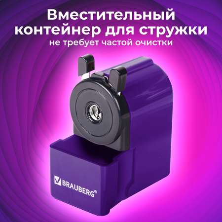 Точилка механическая Brauberg настольная с контейнером для стружки Jet