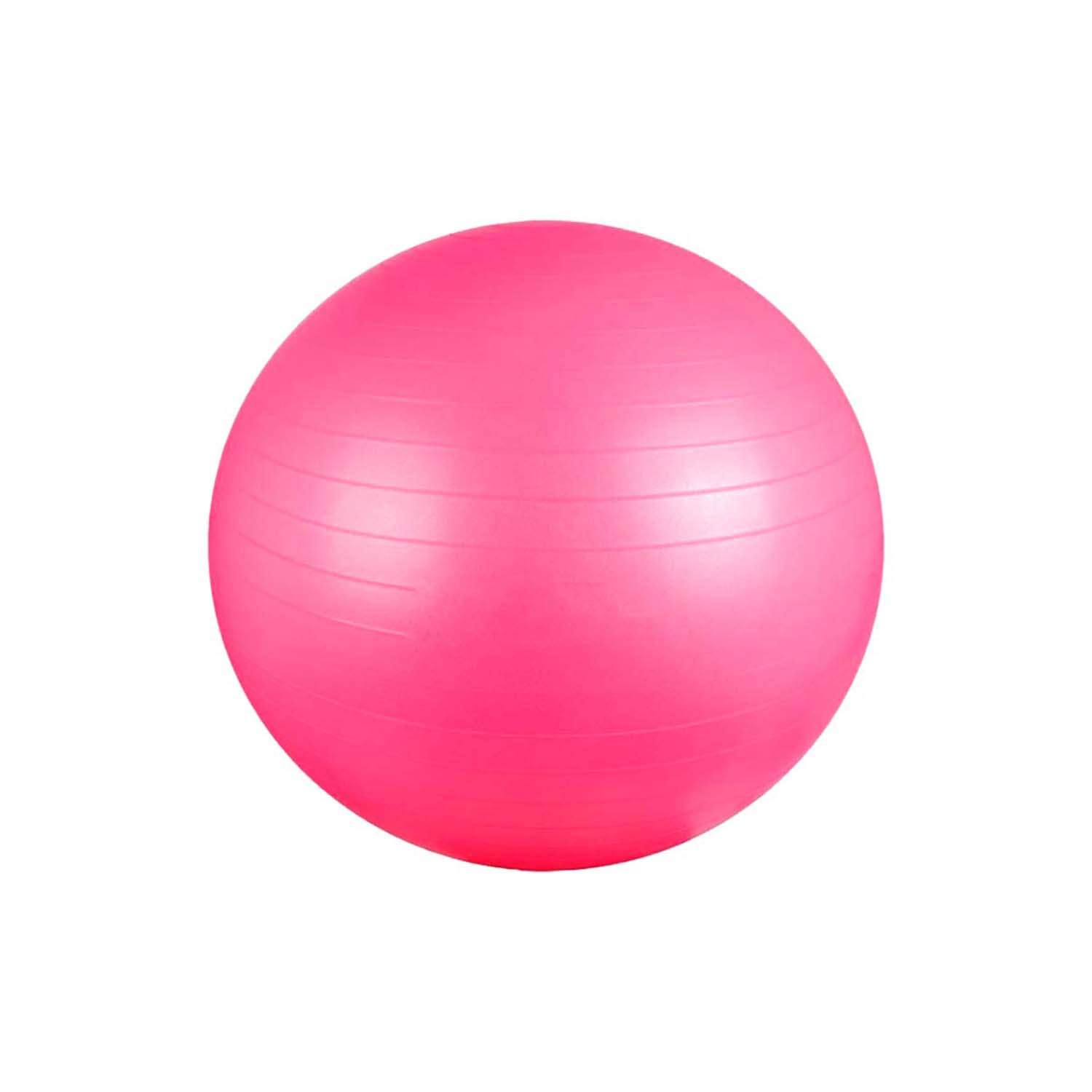 Гимнастический мяч Solmax Фитбол для тренировок с насосом розовый 65 см - фото 2