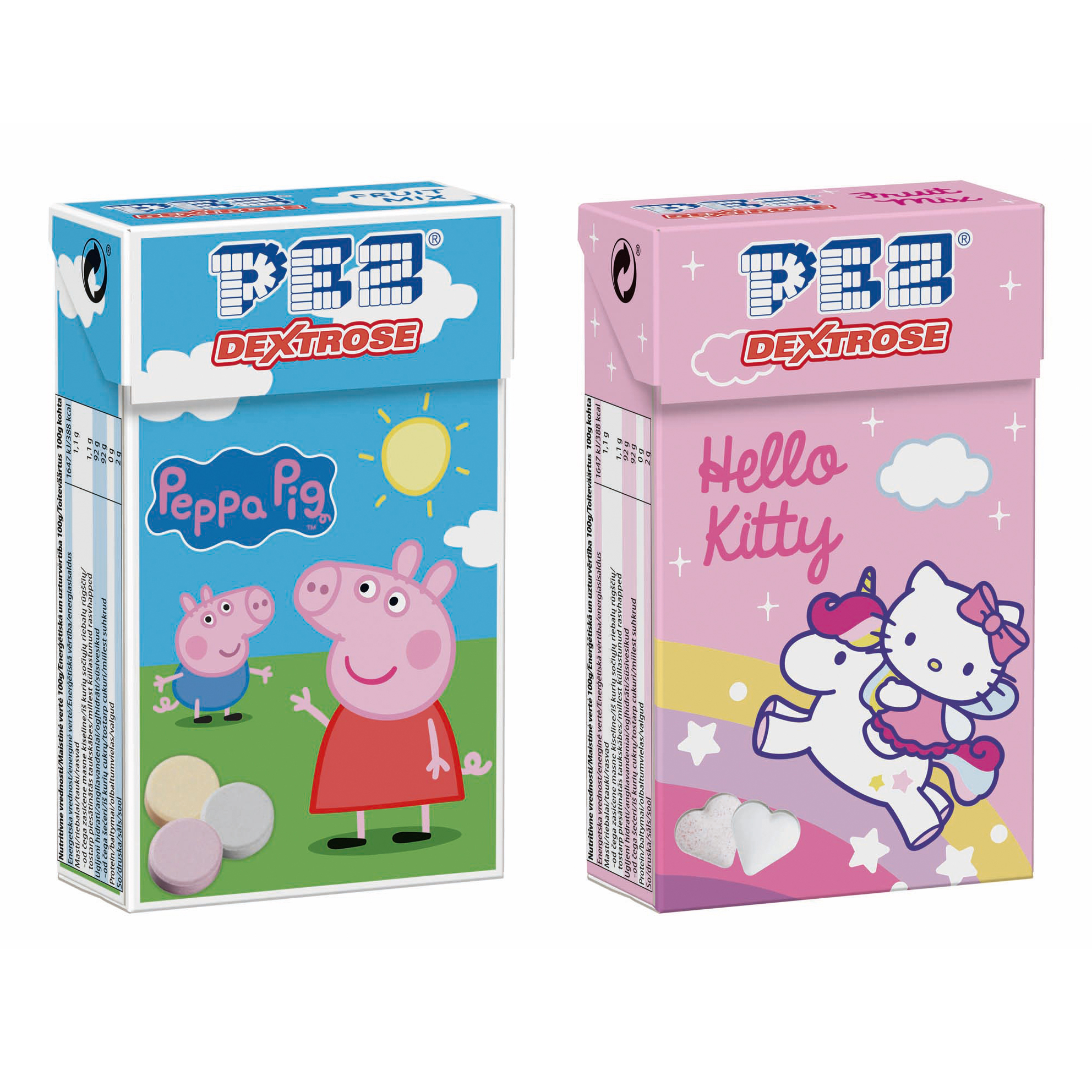 Конфеты PEZ с фруктовым вкусом на основе декстрозы 30г в ассортименте - фото 1