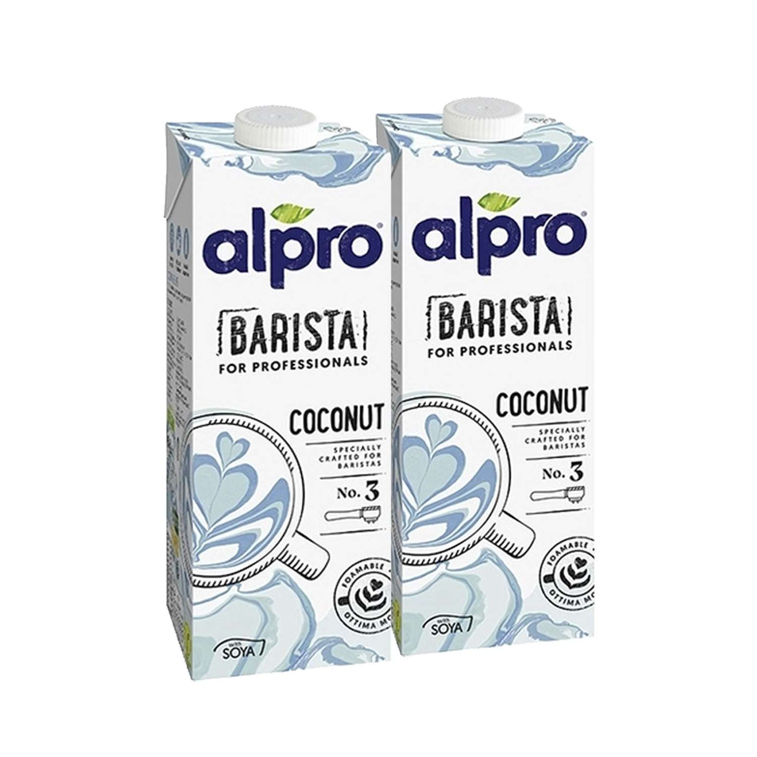 Напиток растительный Alpro Barista кокосовый с соей обогащенный кальцием 2 шт. по 1 л. - фото 1
