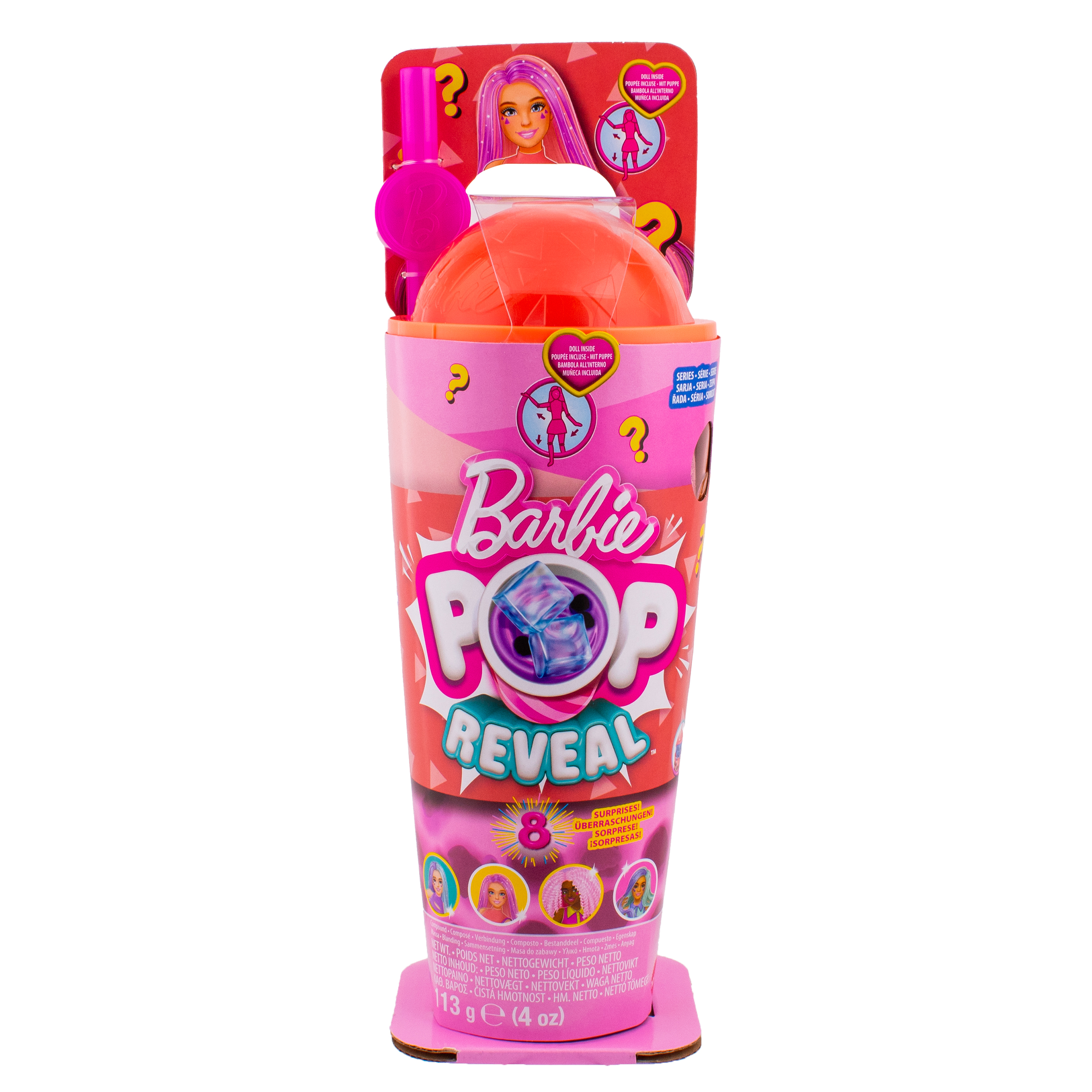 Кукла Mattel Barbie Меняй цвет розовая HTJ22 - фото 1