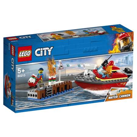 Конструктор LEGO City Fire Пожар в порту 60213