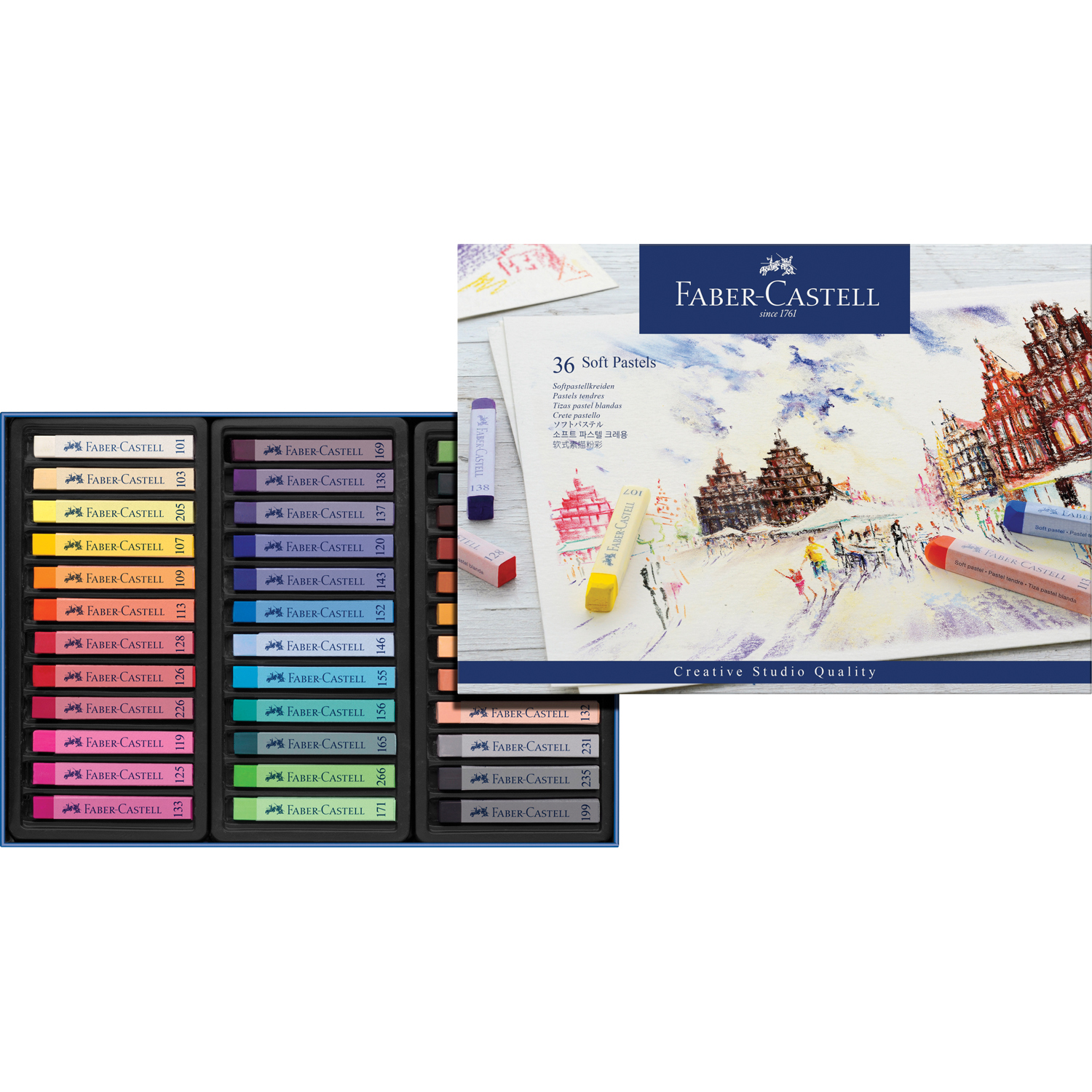 Пастель FABER CASTELL Soft pastels 36 цветов - фото 2