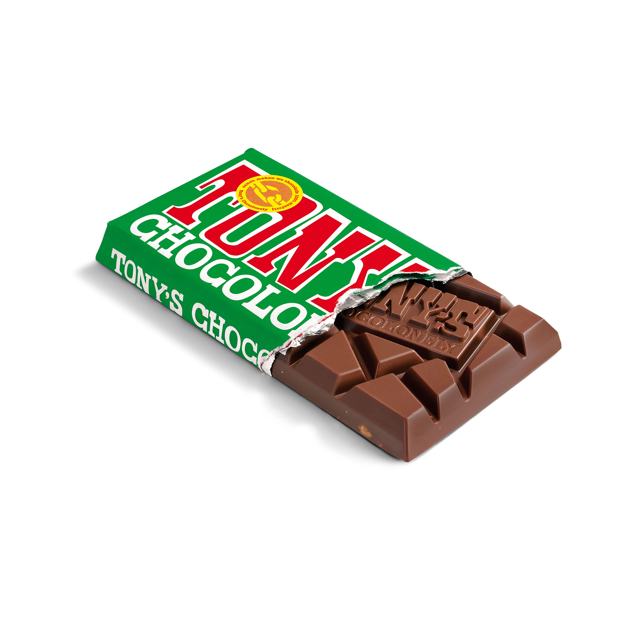 Шоколад Tony's Chocolonely Бельгийский молочный с фундуком 180 гр - фото 1