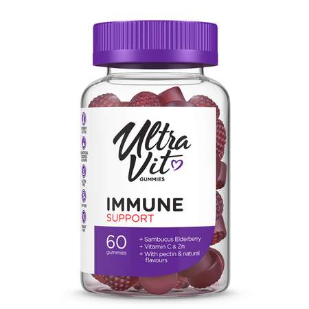 Биологически активная добавка ULTRAVIT Gummies immune support 60таблеток