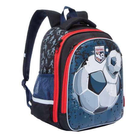 Рюкзак Grizzly для мальчика футбольный мяч
