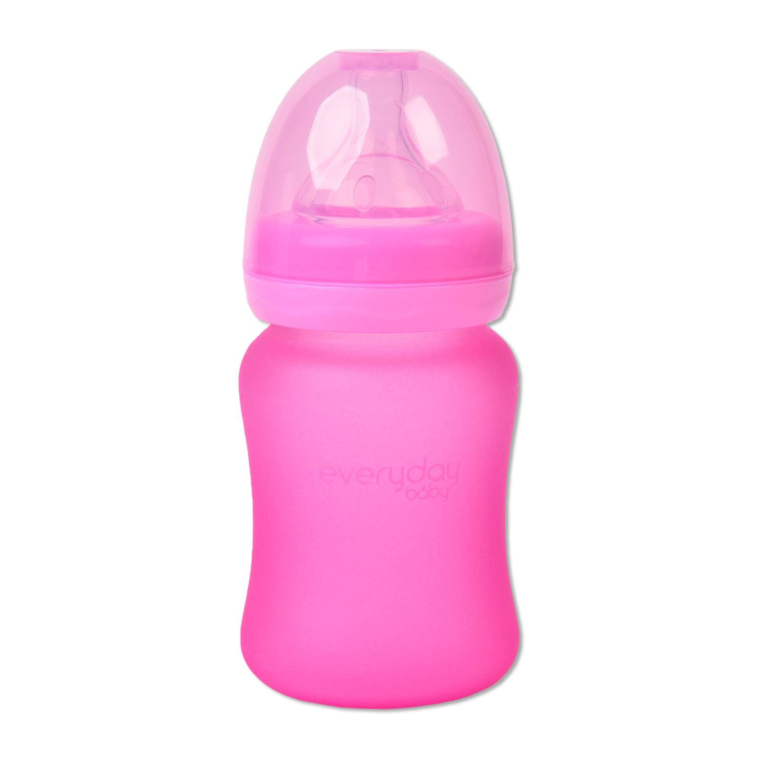 Бутылочка Everyday baby с индикатором температуры 150мл Розовый 10202 - фото 1