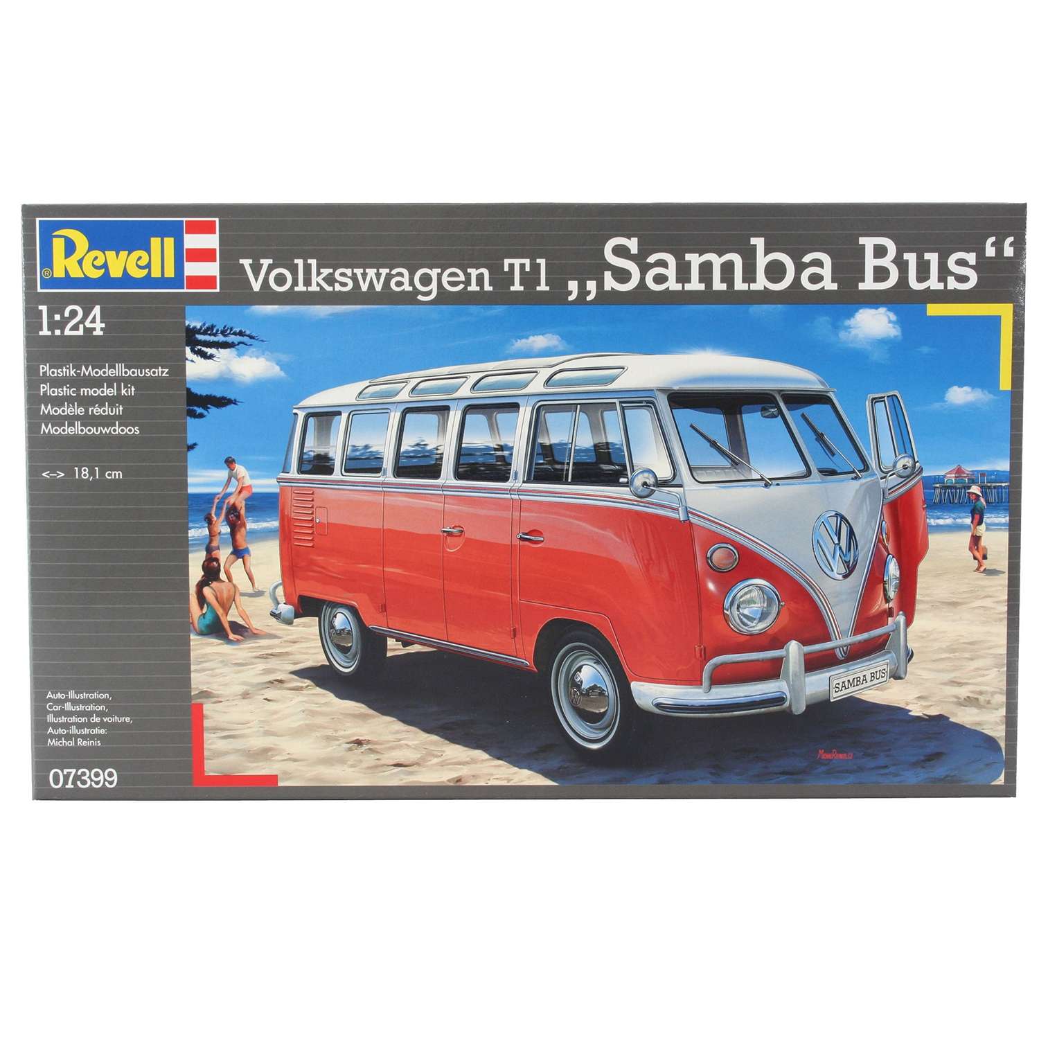 Сборная модель Revell Автобус VW T1 Samba Bus 07399N - фото 1