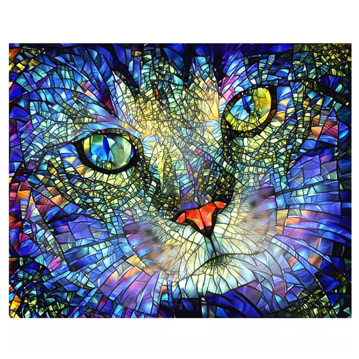 Алмазная мозаика на холсте Solmax Кошка 30 x 40 см CP54069 - фото 1