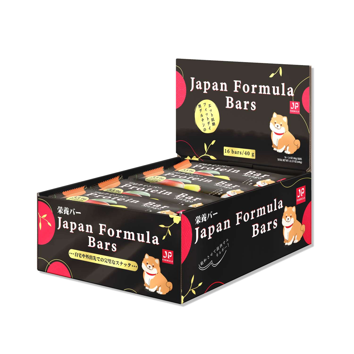 Протеиновые батончики набор Japan Formula 16 штук вкус Манго - фото 1