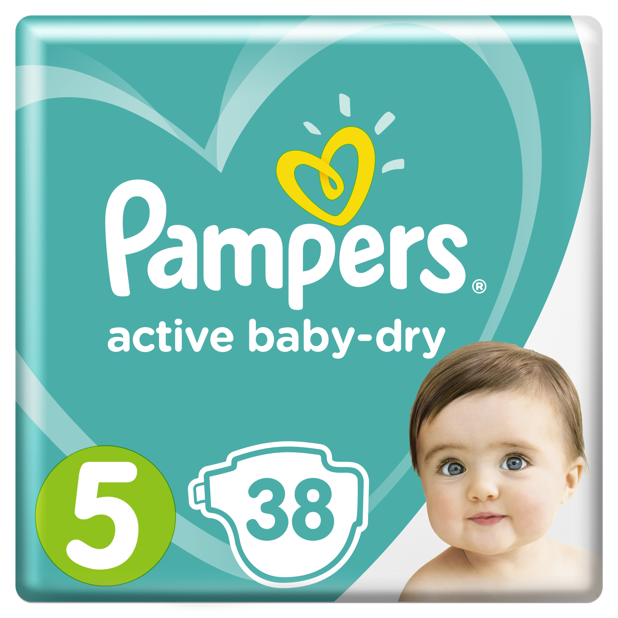 Подгузники Pampers Active Baby-Dry 5 11-16кг 38шт купить по цене 82 ₽ в  интернет-магазине Детский мир