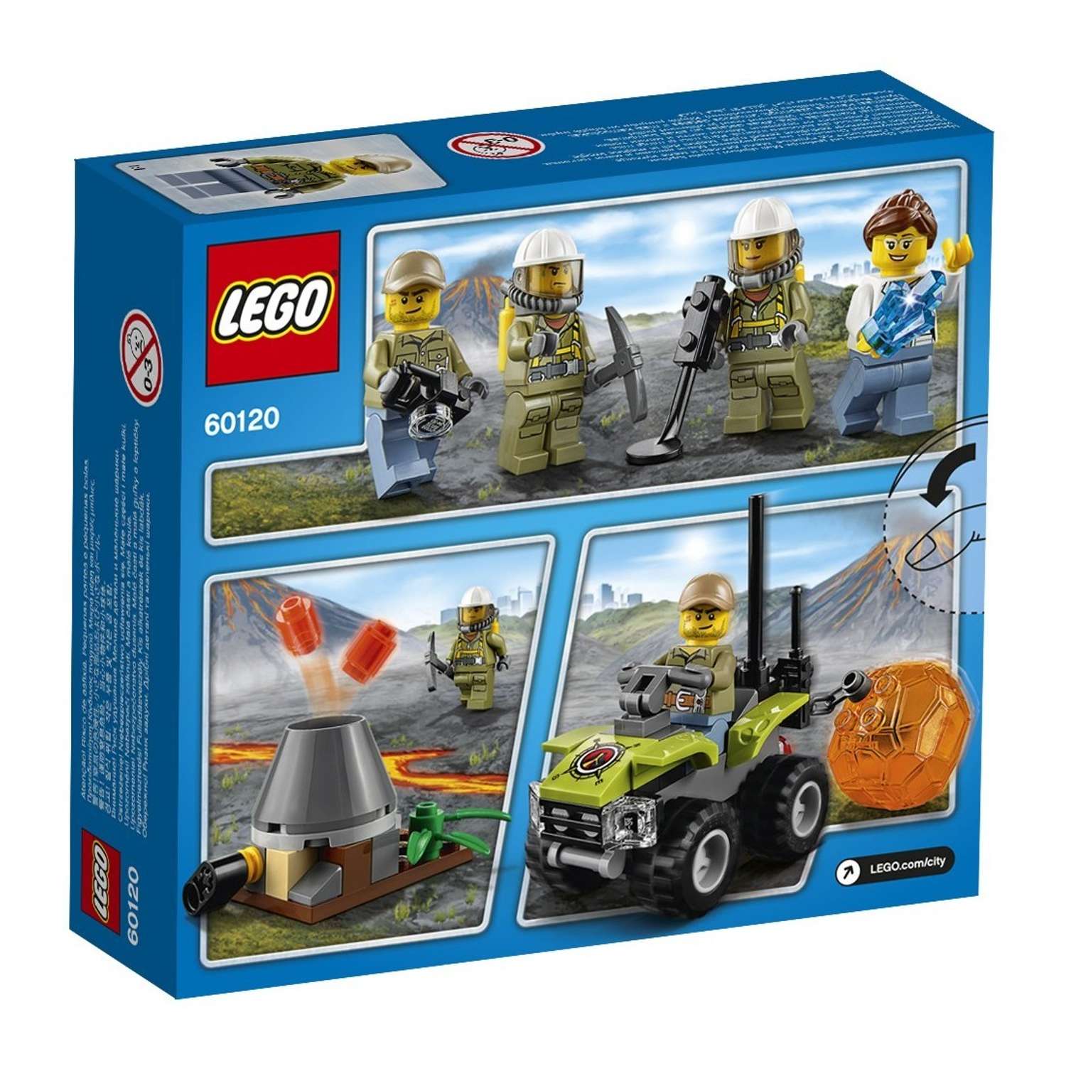 Конструктор LEGO City Volcano Explorers Набор для начинающих "Исследователи Вулканов" (60120) - фото 3