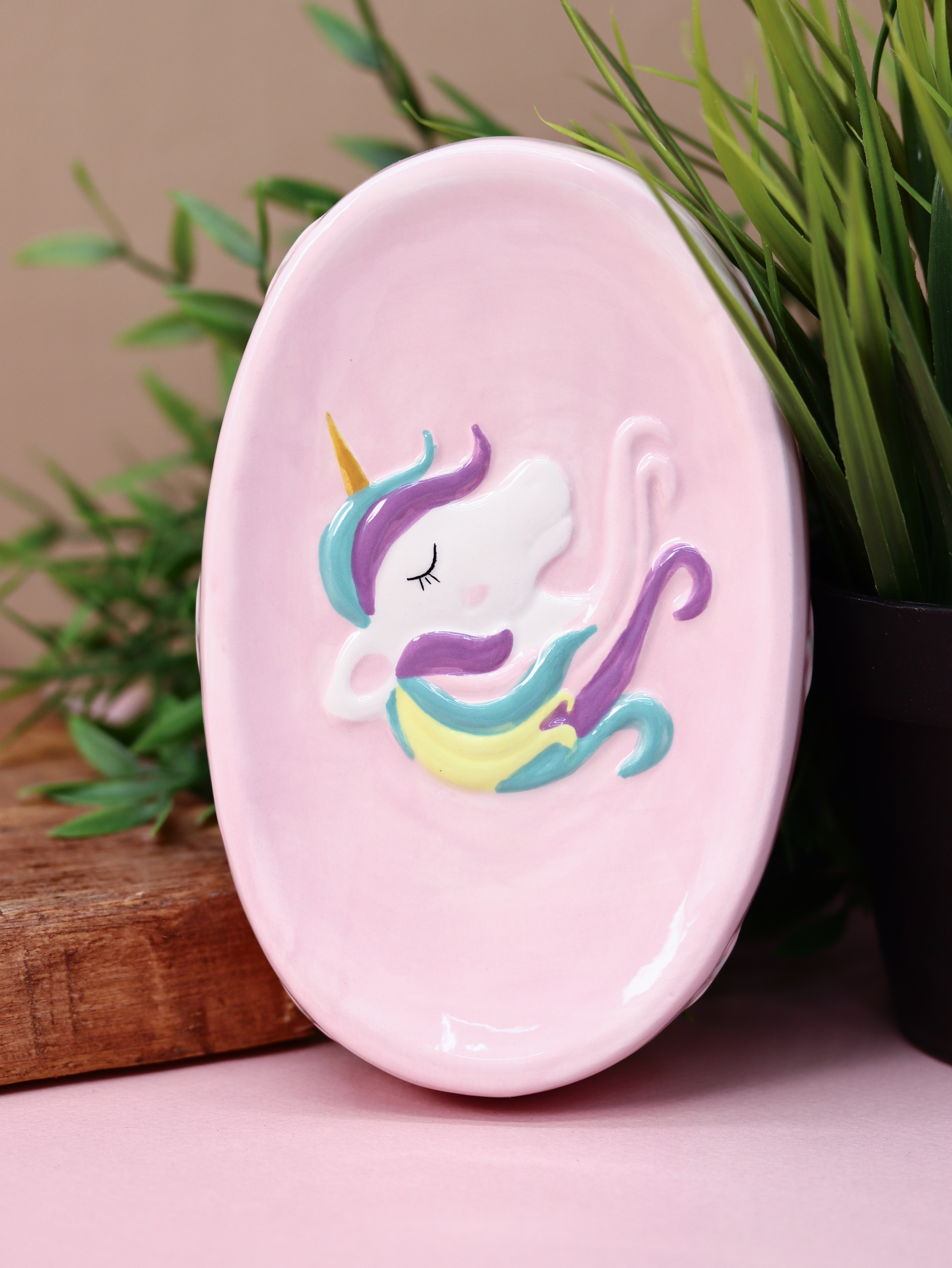 Мыльница керамическая iLikeGift Unicorn - фото 4