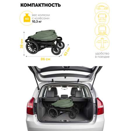 Коляска прогулочная JOVOLA Зеленый