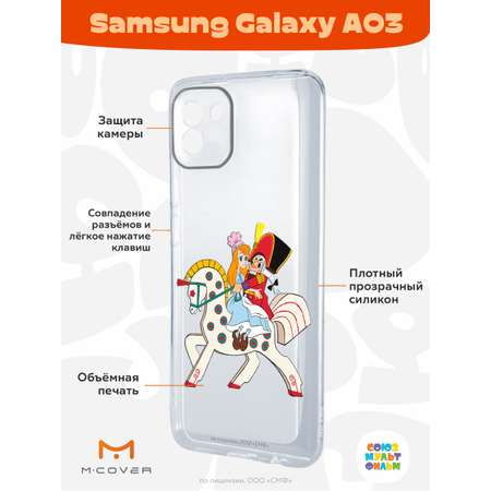 Силиконовый чехол Mcover для смартфона Samsung Galaxy A03 Союзмультфильм Спасение Мери