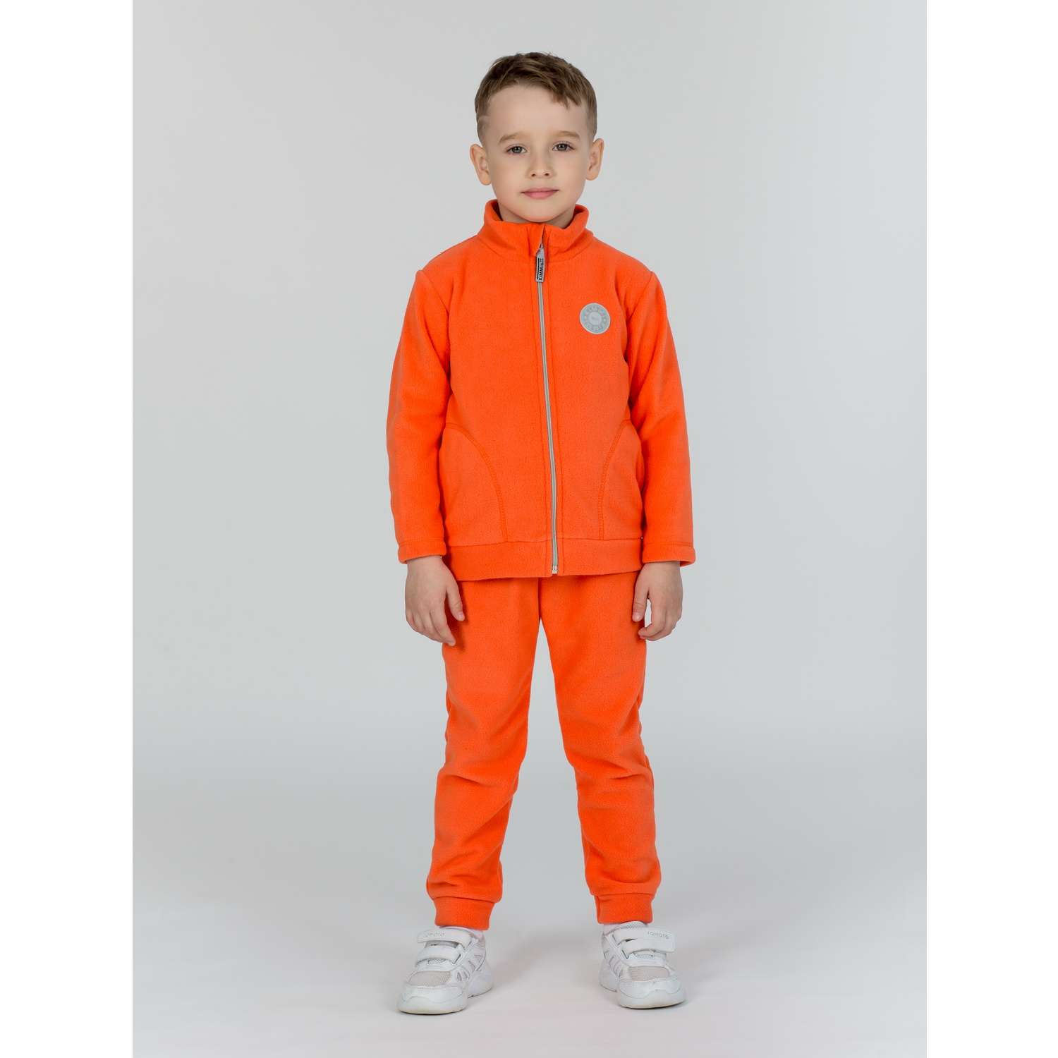 Толстовка и брюки KiMMi and Co К-1408762(ш) оранжевый - фото 1