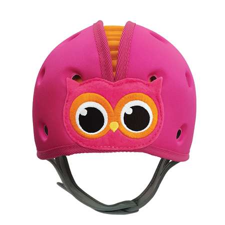 Шапка-шлем SafeheadBABY для защиты головы Сова розовый