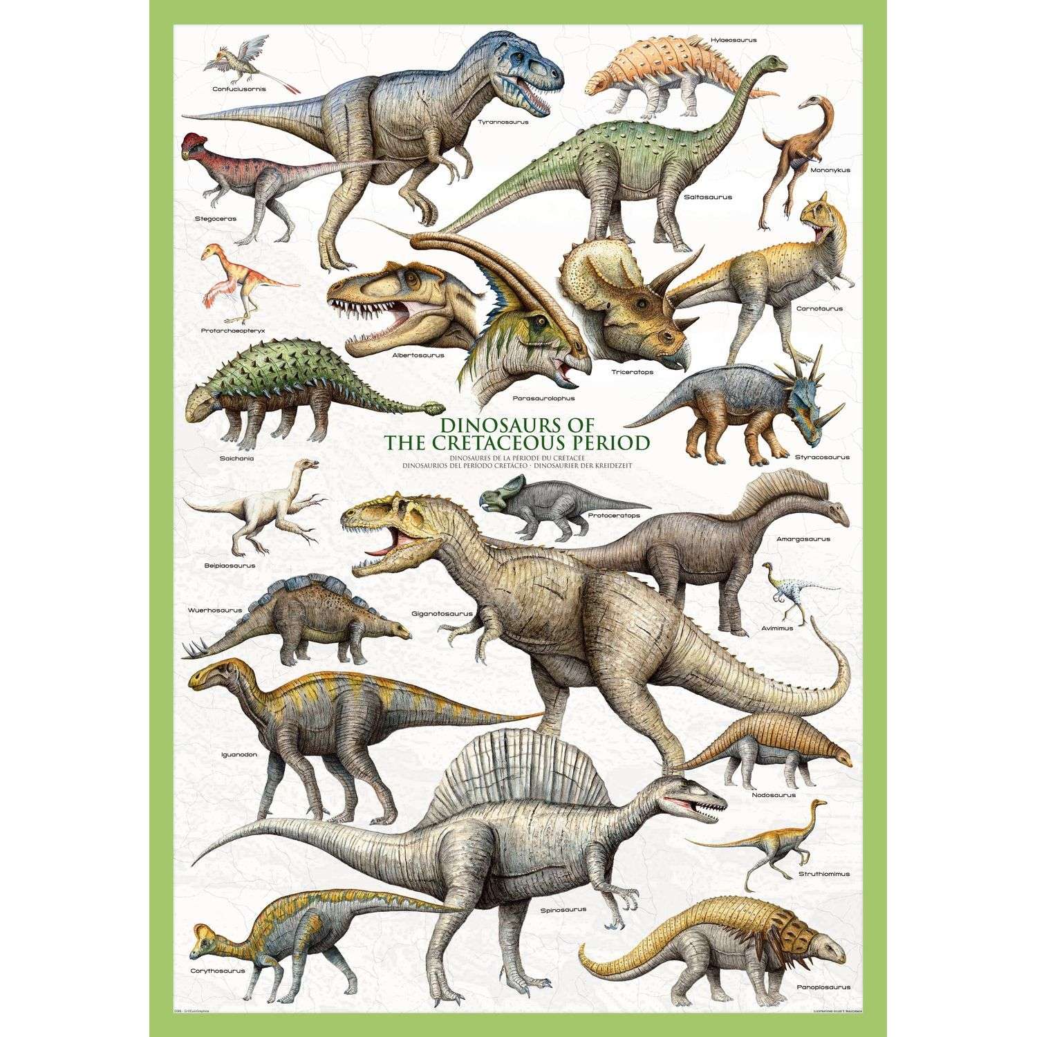 Пазлы Eurographics Динозавры мелового периода 1000элементов 6000-0098 - фото 2