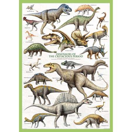 Пазлы Eurographics Динозавры мелового периода 1000элементов 6000-0098