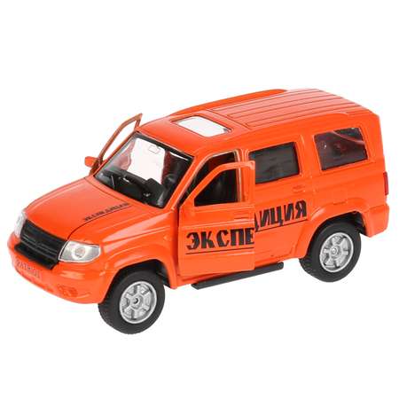 Металлическая машина Технопарк UAZ patriot экспедиция 12 см открываются двери багажник инерция