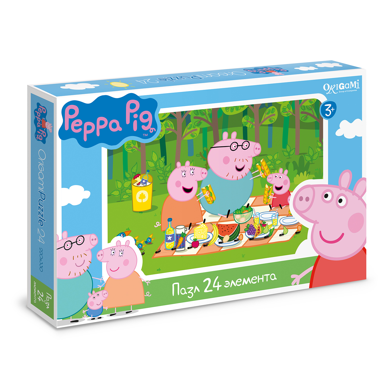 Пазлы ORIGAMI Peppa Pig 24 эл. в ассортименте - фото 5