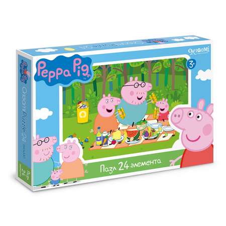 Пазлы ORIGAMI Peppa Pig 24 эл. в ассортименте