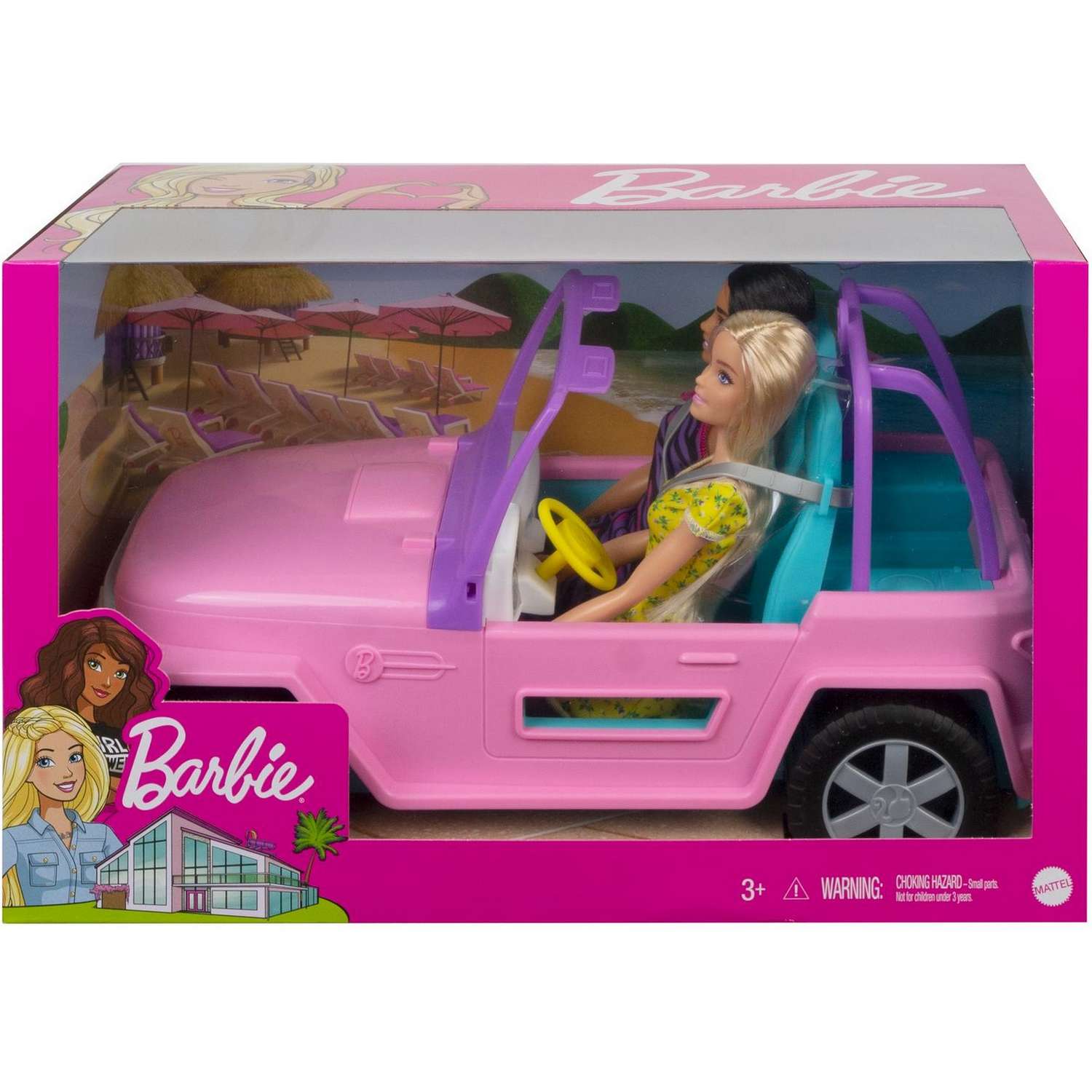 Кукла Barbie с подругой в розовом джипе GVK02 GVK02 - фото 2