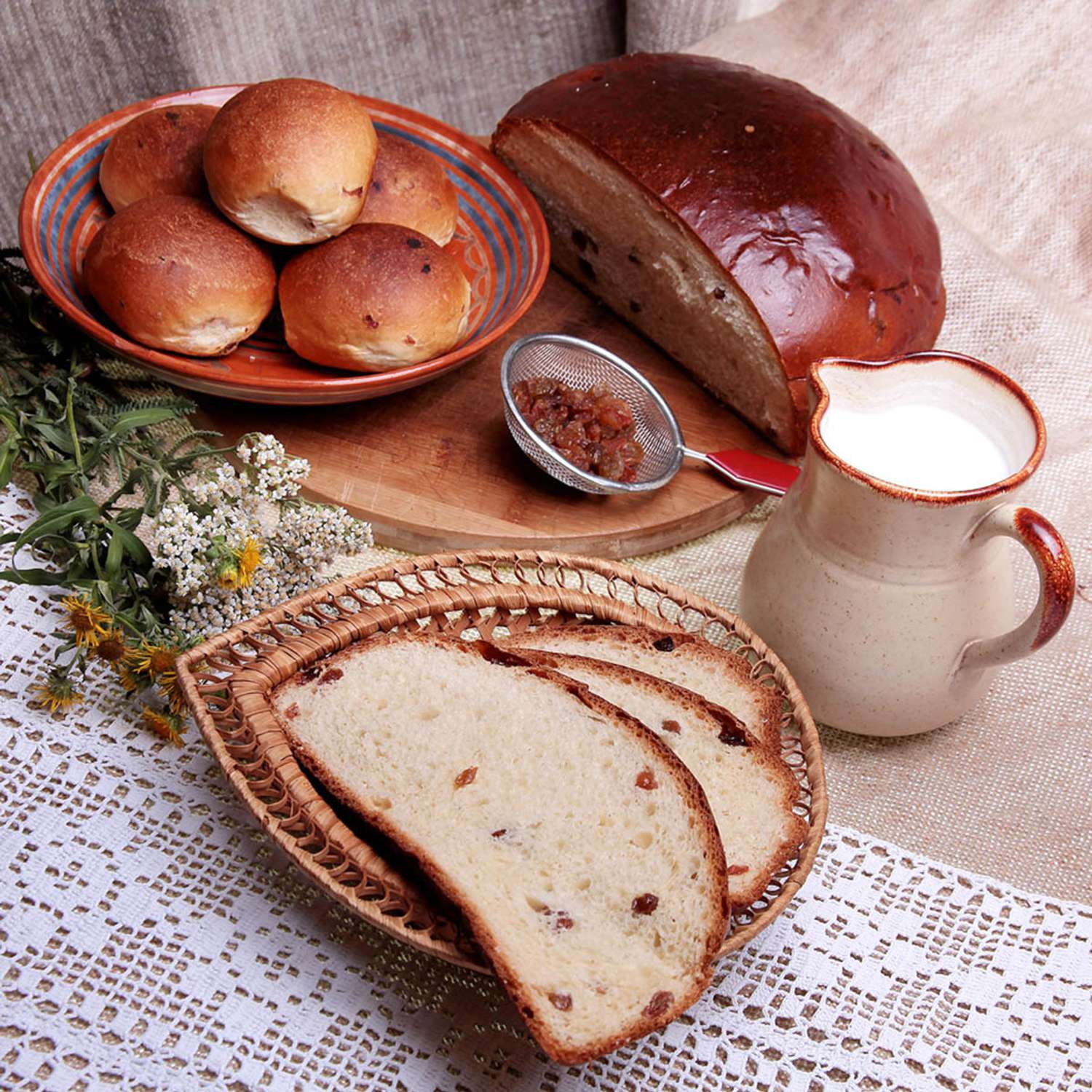 Бабушкин хлеб С. Пудовъ С изюмом и корицей 500 г - фото 4