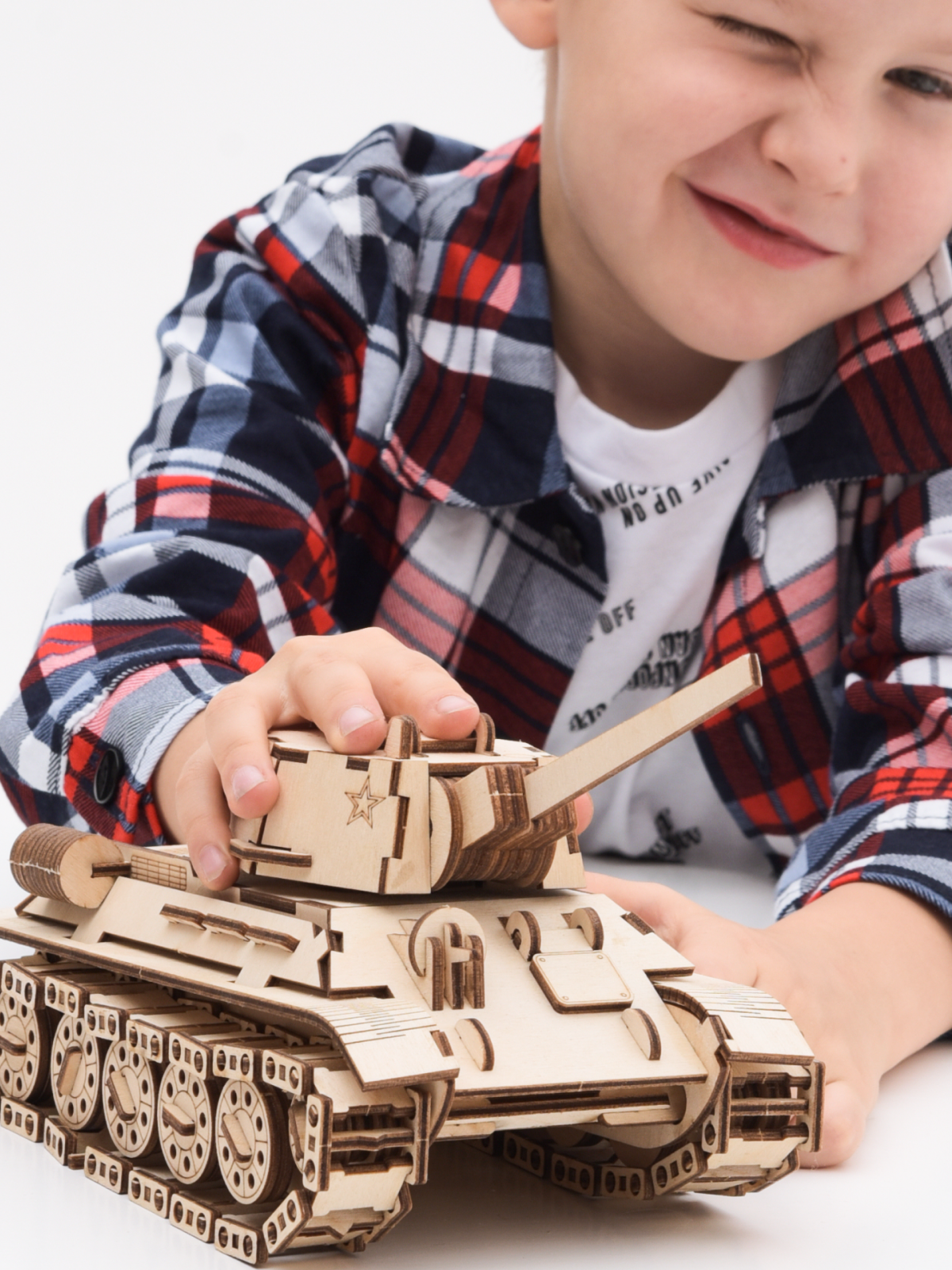 Сборная модель ГРАТ Деревянный Танк танк - фото 9