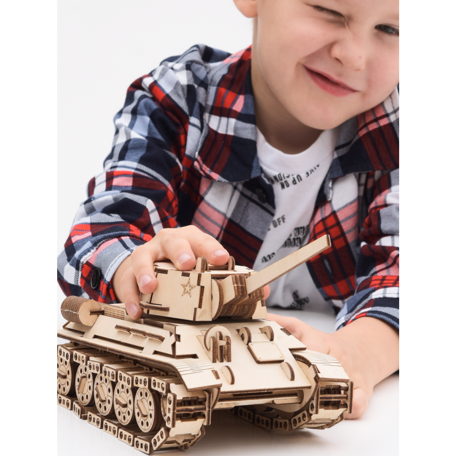 Сборная модель ГРАТ Деревянный Танк танк - фото 9