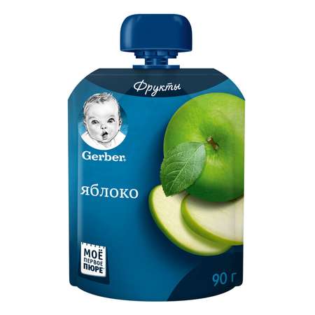 Пюре Gerber яблоко пауч 90г с 4месяцев