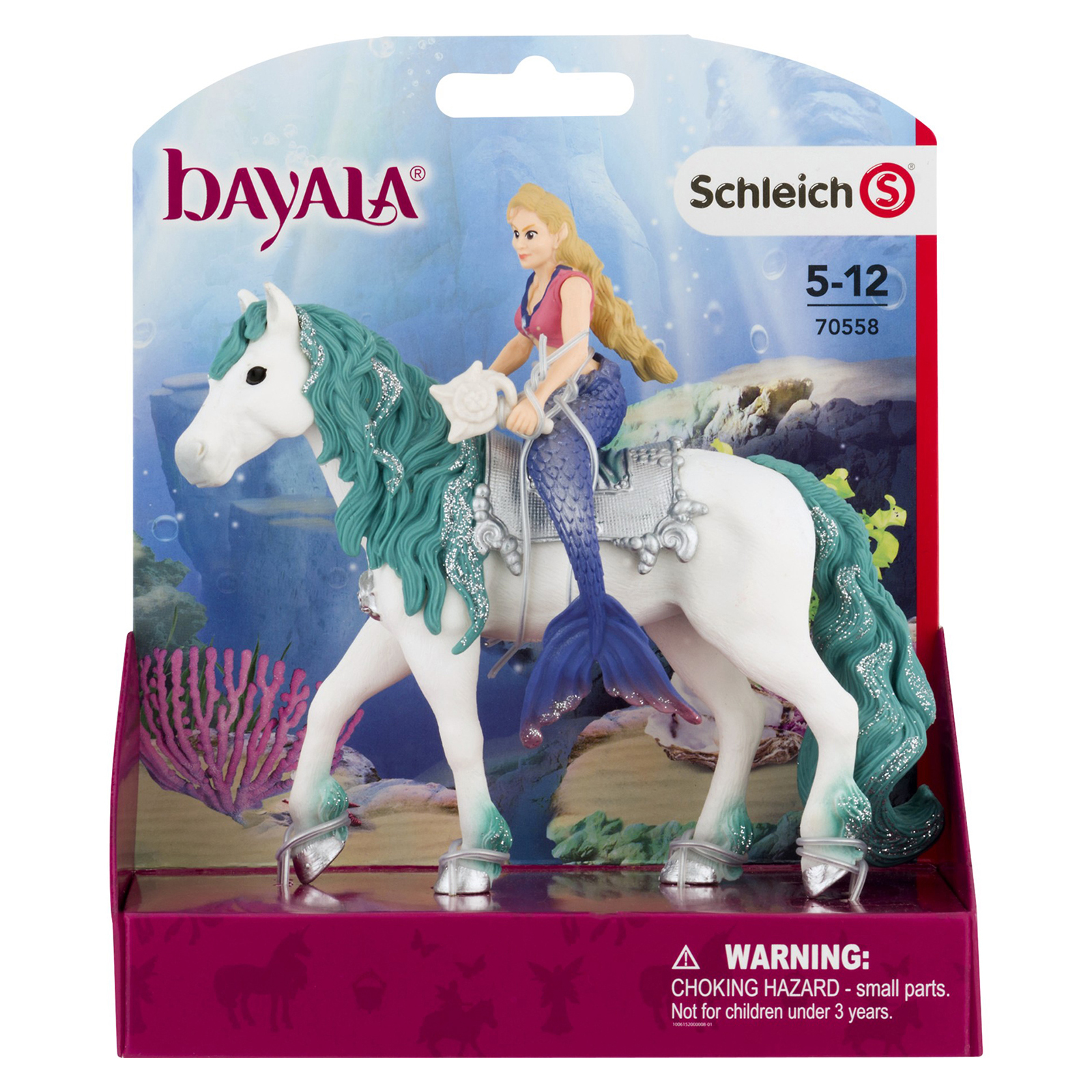 Набор SCHLEICH Русалка Габриэлла на подводной лошади 3предмета 70558 - фото 2