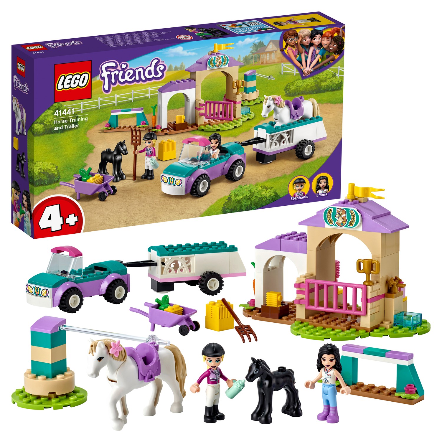 Конструктор LEGO Friends Тренировка лошади и прицеп для перевозки 41441