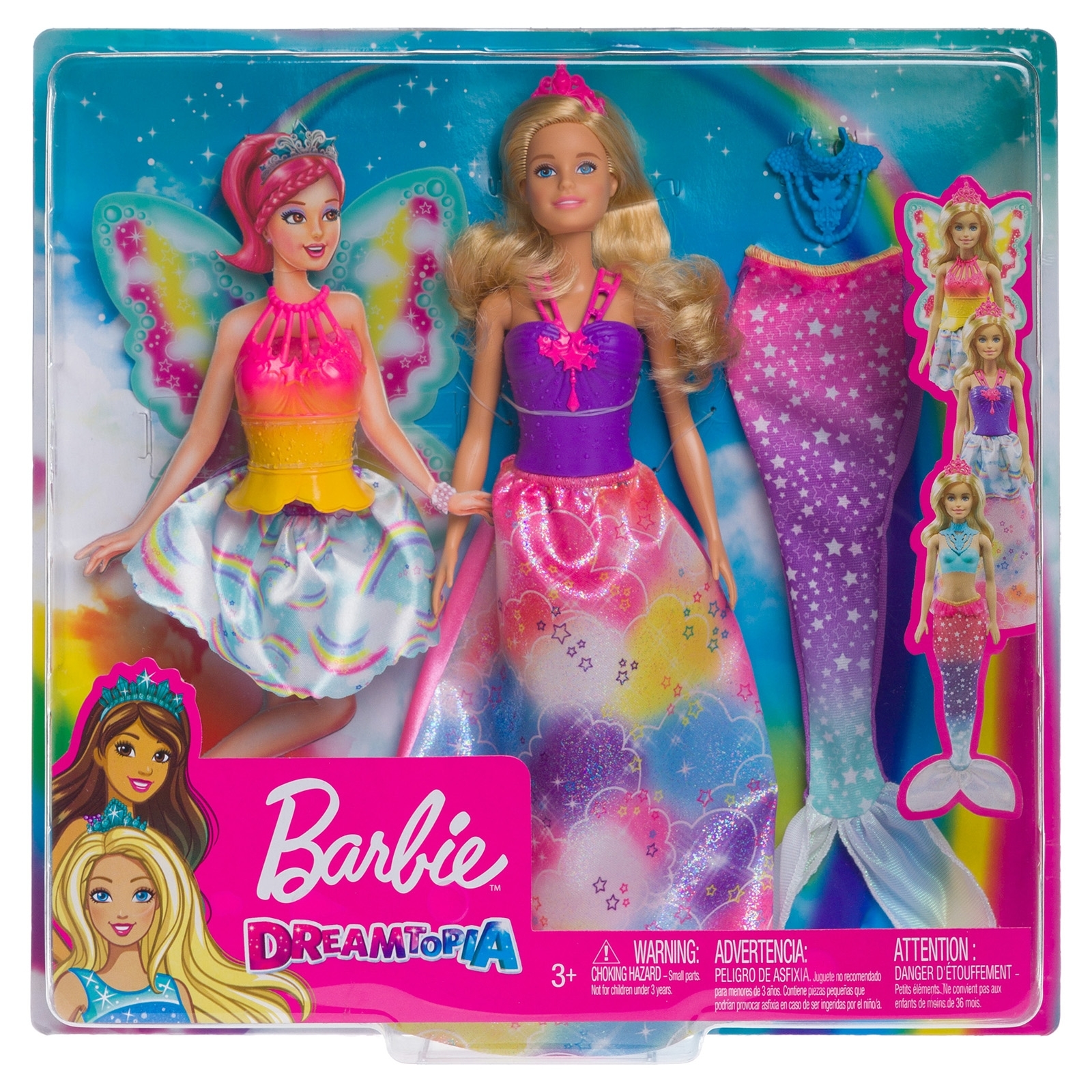 Кукла Barbie Сказочная принцесса фея русалка FJD08 купить по цене 599 ₽ в  интернет-магазине Детский мир